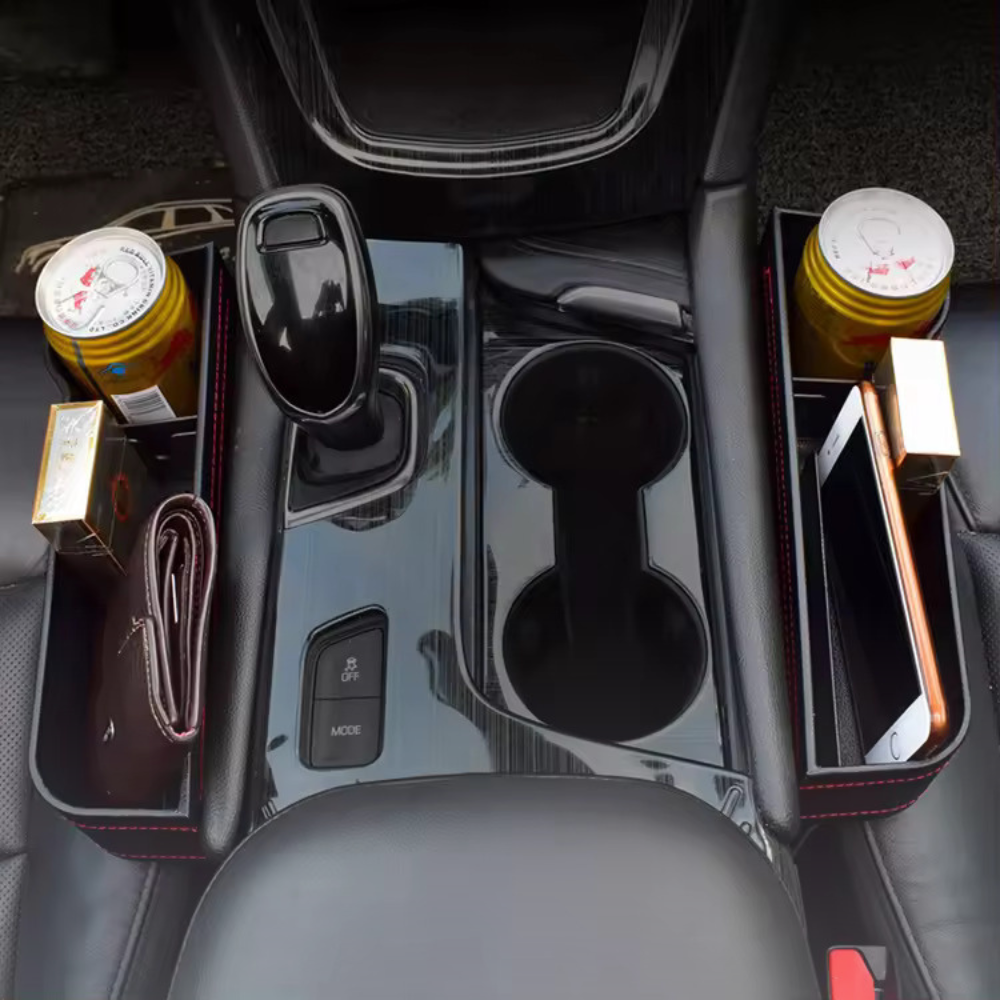 Multifunctional Car Seat Gap Organizer with Cup Holder & Storage Box