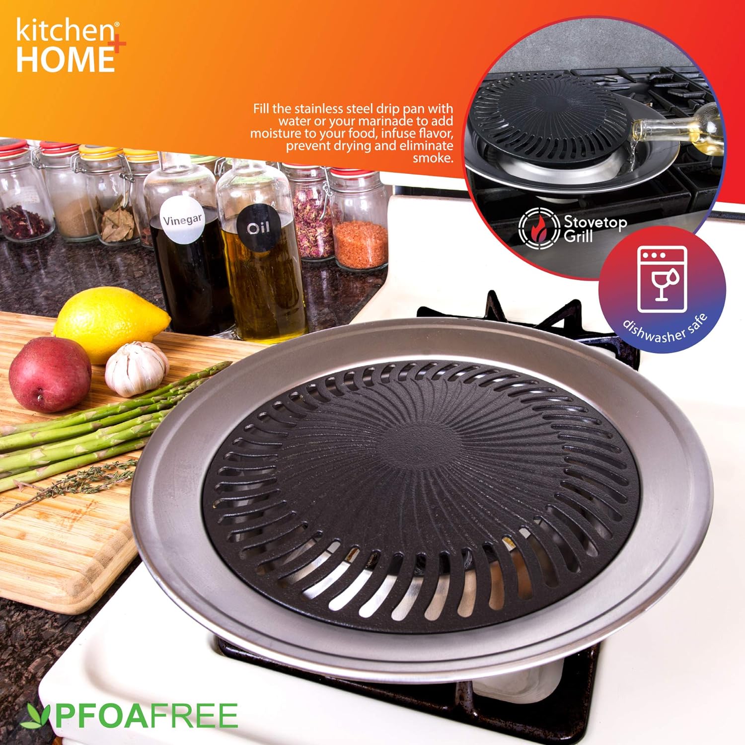 Smokeless Non-Stick Barbecue Grill for Home - EAST WEST MART